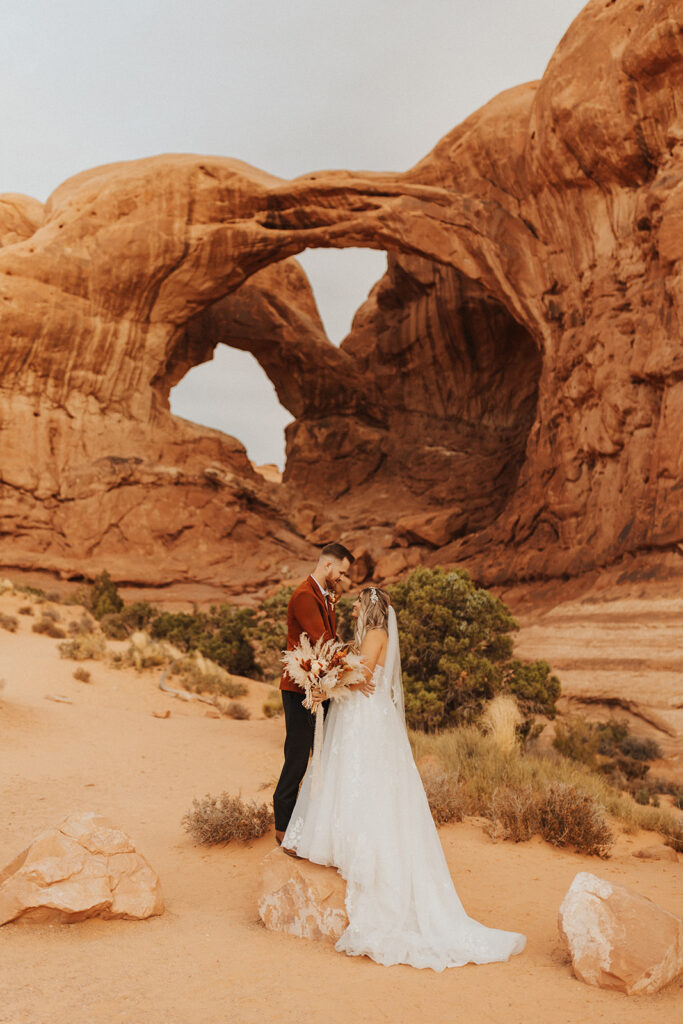 Couple Eloping in Arches National Park