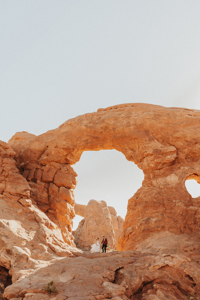 Couple Eloping in Arches National Park